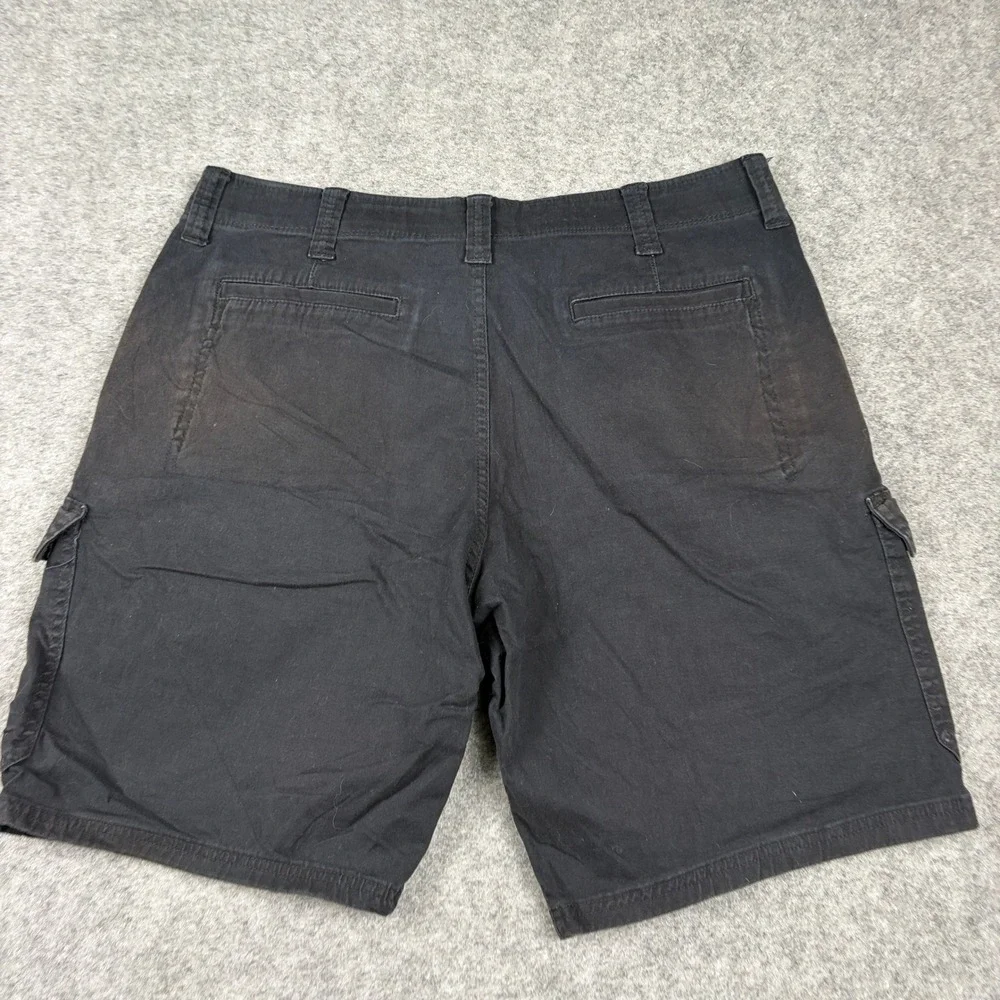Wrangler Cargo Shorts Mens 36 Black Relaxed Fit Outdoors Workwear Five Pocket‎